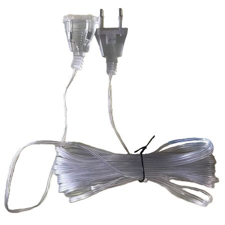 удлинитель MAXIJOY IP44 10м для гирлянд до 1200LED прозрачный