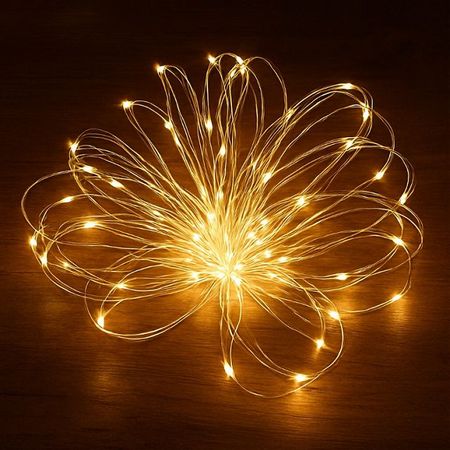 гирлянда MAXIJOY Роса 5м 50LED теплый белый свет