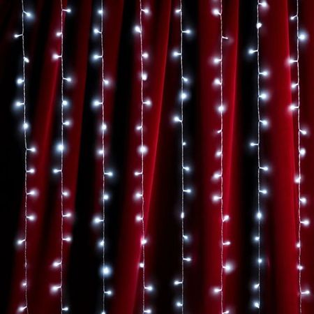 гирлянда-занавес MAXIJOY 2х1,5м 140LED холодный белый свет