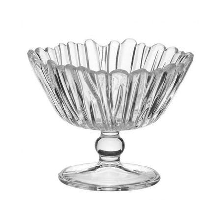блюдо PASABAHCE Аврора 14см круглое на ножке стекло