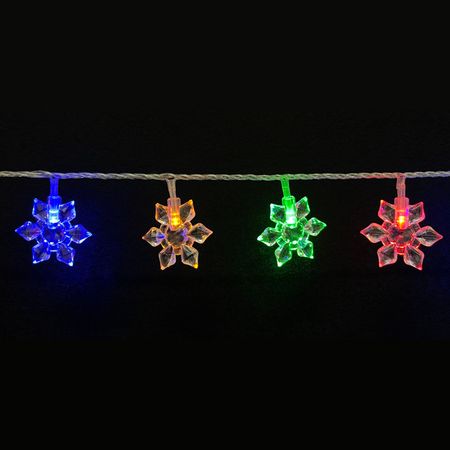 гирлянда MAXIJOY Снежинки 3м 30LED мульти свет