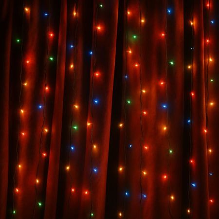 гирлянда-занавес MAXIJOY 2х3м 200LED мульти свет