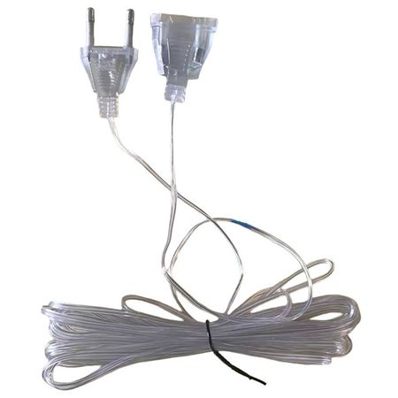 удлинитель MAXIJOY IP20 10м для гирлянд до 500LED прозрачный