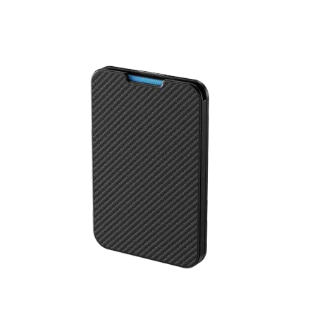 Чехол Benks Armor Go Kevlar Wallet MagSafe черно-серый в полоску