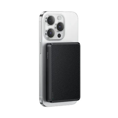 Внешний аккумулятор Benks MP16 Armor Go MagSafe 10000mAh Type-C черно-серый в полоску