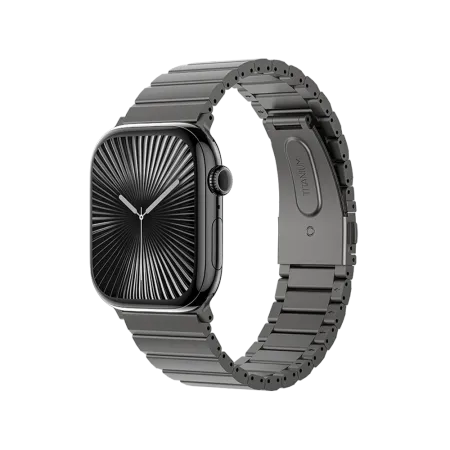 Ремешок Benks AeroTitan для Apple Watch 44/45/46/49 mm магнитная застежка/титан (серый)