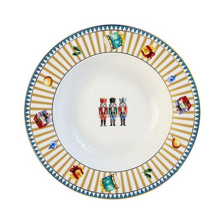 тарелка ESPRADO Diente 21см глубокая фарфор золото