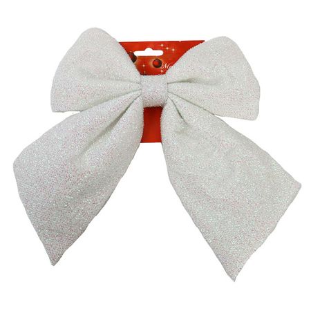 украшение MAXIJOY Бант 20х24см полиэстер белый