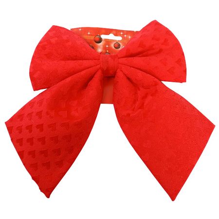 украшение MAXIJOY Бант 20х24см полиэстер красный
