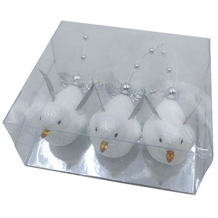 набор украшений MAXIJOY Птички 3шт 11,5см пенопласт раскраска я учусь весёлые птички