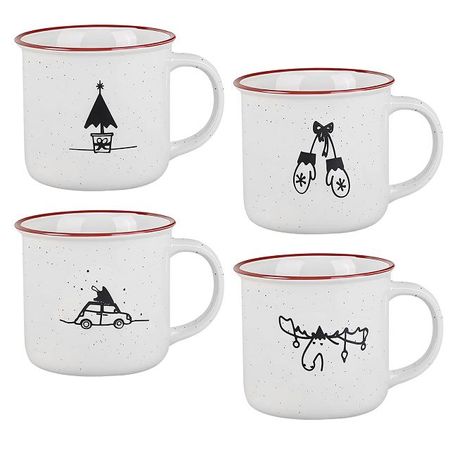 набор кружек ESPRADO Cuatro 4шт 200мл фарфор