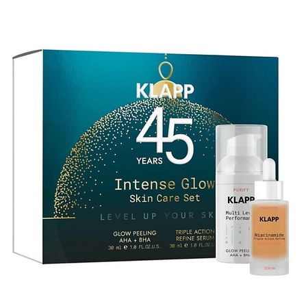 Набор средств для лица KLAPP COSMETICS Рождественский набор  Intense Glow Skin Care  45+