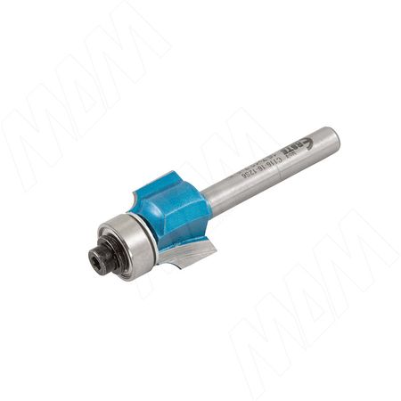 Фреза профильная с нижним подшипником D=16,7 H=12,7 S=6 Z=2 R1=2, подшипник 12,7 (C116-16-12S6)