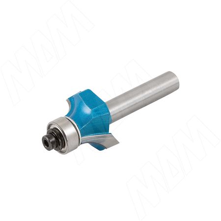 Фреза профильная с нижним подшипником D=24,7 H=12,7 S=8 Z=2 R1=6 подшипник 9,5 (C117-24-12S8)