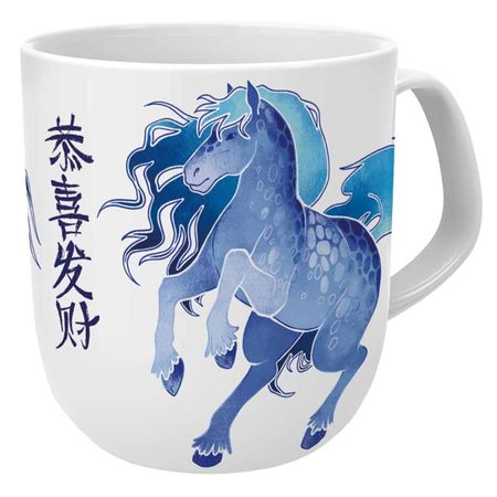 кружка APOLLO Genio Stallone Basalto 600мл костяной фарфор синий