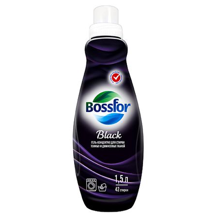 Гель для стирки BOSSFOR Гель-концентрат для стирки темных и джинсовых тканей 