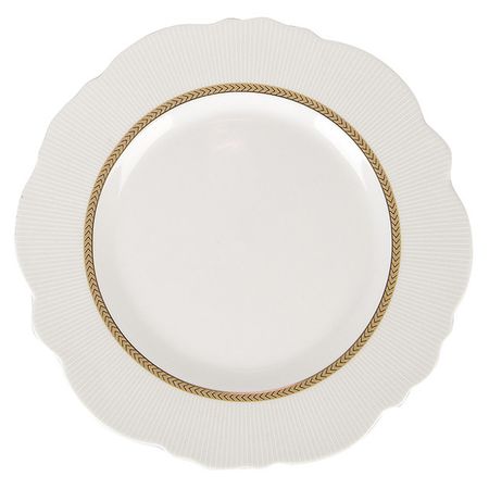 тарелка NOUVELLE HOME White chic 20,7см десертная фарфор