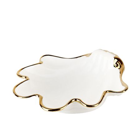 блюдо NOUVELLE HOME Маршмеллоу 23,5х22х5см ракушка фарфор