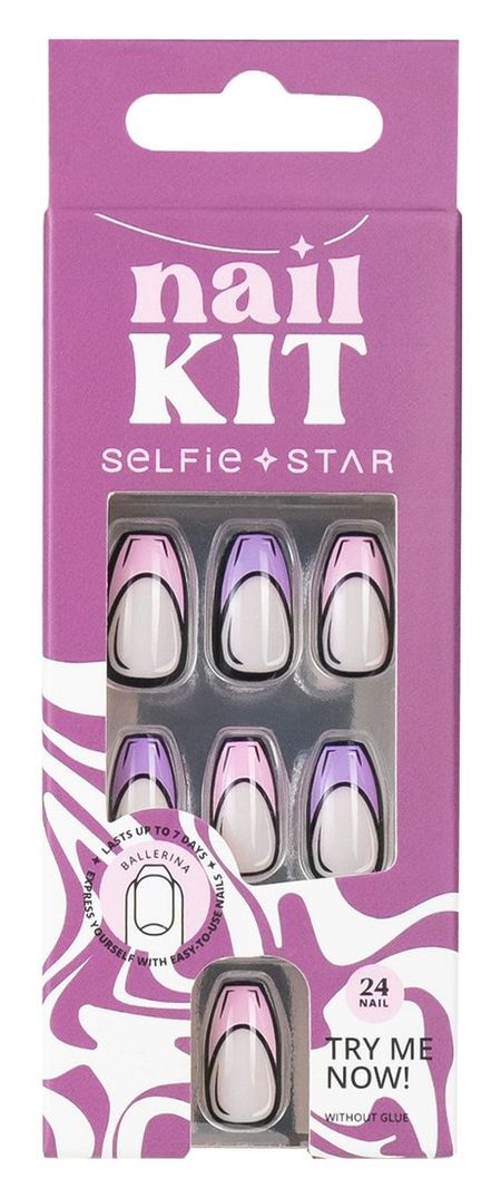 Selfie Star Short Length Nails Kit Comic