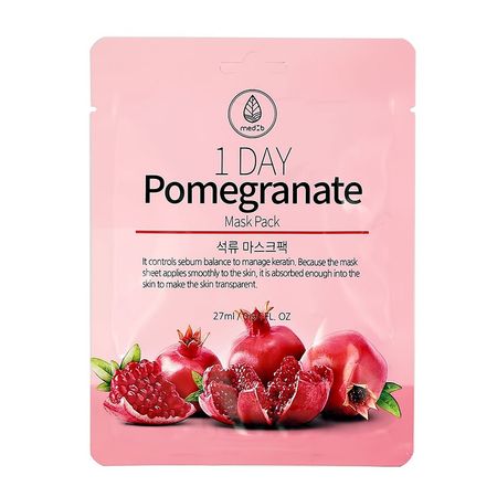 Маска для лица MED B 1 DAY с экстрактом граната восстанавливающая 27 мл