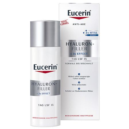 Крем для лица EUCERIN Антивозрастной крем для ухода за нормальной и комбинированной кожей Hyaluron-Filler SPF 15