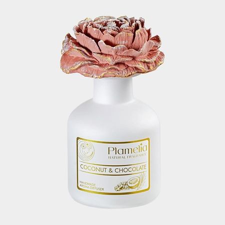 Аромадиффузор PLAMELIA Диффузор ароматический Кокос и шоколад ЦВЕТОК
