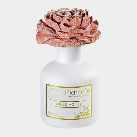 Аромадиффузор PLAMELIA Диффузор ароматический Молоко и мёд ЦВЕТОК