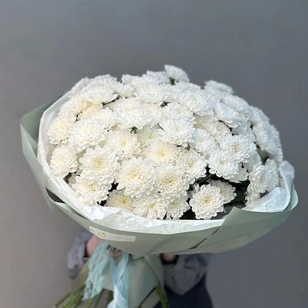 Букет живых цветов FLOWERTVER Букет из 11 кустовых хризантем