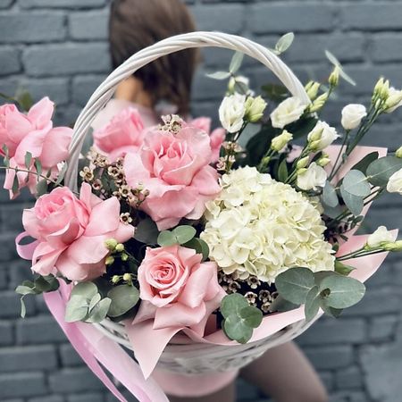 Букет живых цветов ЕЖЕВИКА Розовое сердце для изготовления брелоков 2 штуки алмазная мозаика сердечко розовое и сердечко мятное