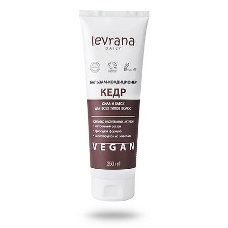 Бальзам для волос LEVRANA Бальзам-кондиционер сила и блеск Кедр DAILY