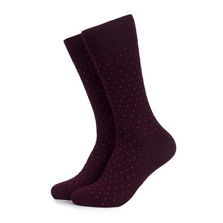 Носки TEZIDO Носки мужские высокие бургунди Orion Gentle Dots