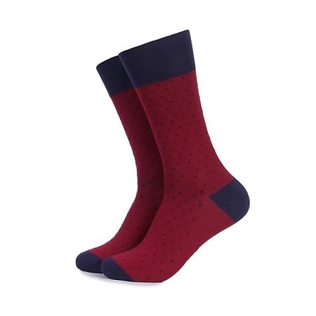 Носки TEZIDO Носки мужские высокие бордовые Orion Gentle Dots