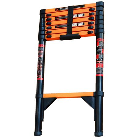 лестница стальная телескопическая BESTENHAUS 8 ступеней