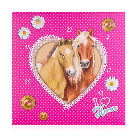 Набор средств для ухода за телом ACCENTRA Адвент-календарь для девочек I Love Horses