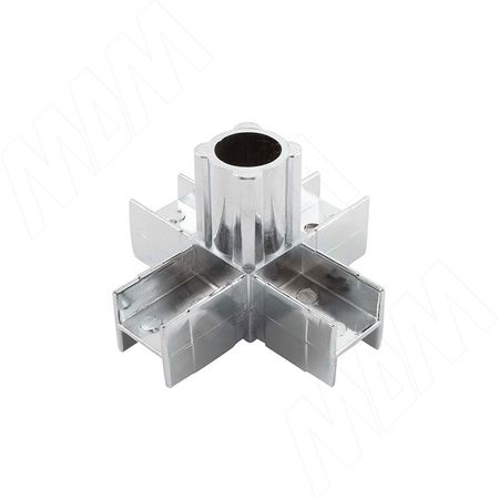 Соединитель угловой 5-ти труб внутренний, хром (для трубы толщиной 1.1-1.2 мм) (CN2567CR)