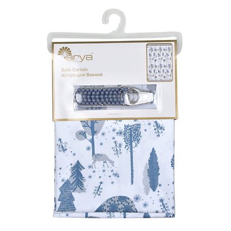 Штора для ванной ARYA HOME COLLECTION Штора для Ванной Larch