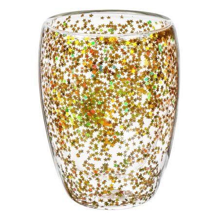 стакан ATMOSPHERE Aura of Gold 350мл двойная стенка термостекло