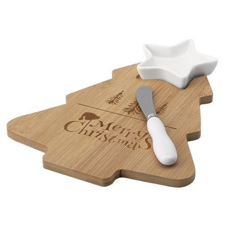 набор для сыра ATMOSPHERE Magic Tree 3 предмета бамбук, фарфор, нерж.сталь