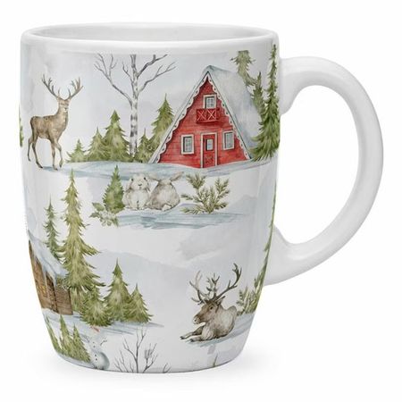 кружка ATMOSPHERE OF ART Winter Forest 350мл фарфор