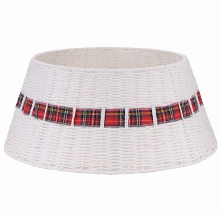 корзина под елку TREE NEST плетеная 40х56х25см белый