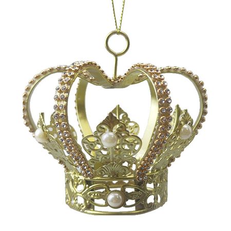 подвеска MAXIJOY Корона 9см металл золотой