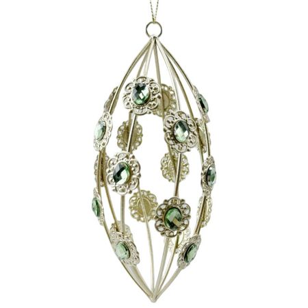 подвеска MAXIJOY Оливия 15см металл золотой, зеленый