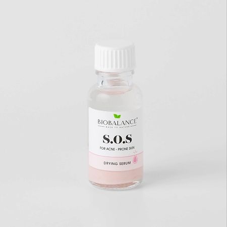 Концентрат для лица BIOBALANCE SOS-сыворотка для лица подсушивающая SUPER SERUM SOS DRYING SERUM FOR ACNE PRONE SKIN