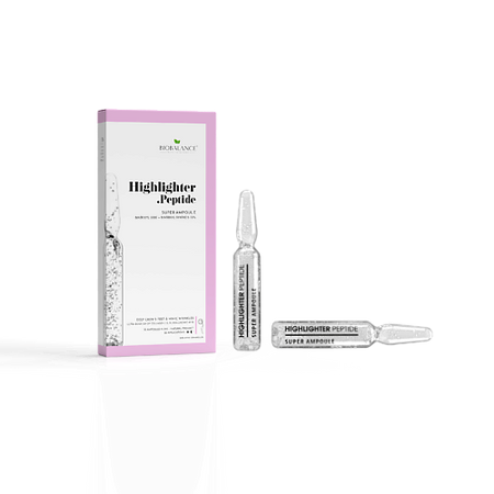 Ампулы для лица BIOBALANCE Ампулы для лица антивозрастные с пептидами SUPER AMPOULE HIGHLIGHTER PEPTIDE