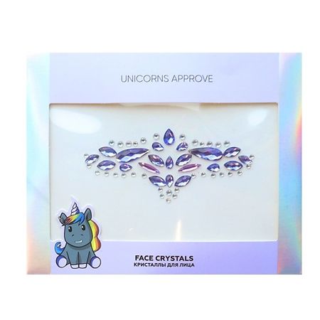 Наклейки для лица UNICORNS APPROVE Кристаллы для лица Barney Face Crystals