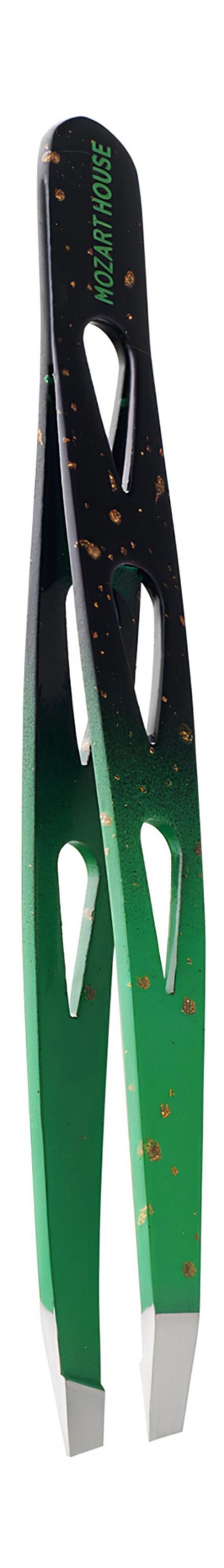 Mozart House Пинцет для бровей Зеленый 4 мм
