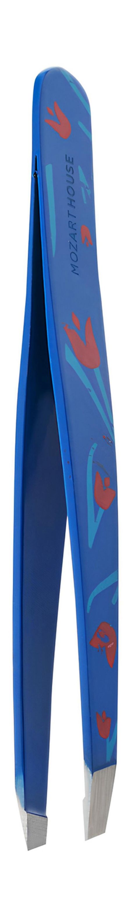 Mozart House Пинцет для бровей Синий 4 мм