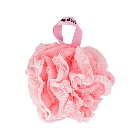 Мочалка-шар для тела EASYBEE SPA DAY розовые кружева
