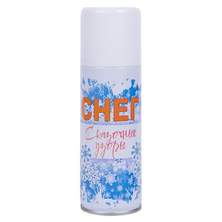 снег искусственный Сказочные узоры в спрее белый