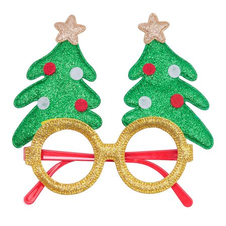 очки карнавальные Елочки 13,5х16см